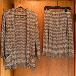 Vintage Italian Missoni skirt and jacket combo